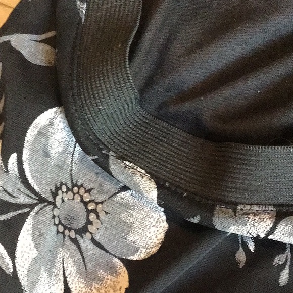 90s RAMPAGE FLORAL STRAPLESS DRESS - Picture 5 of 7